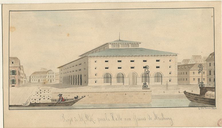 VUE DE STRASBOURG : PROJET POUR LA HALLE AUX GRAINS_0